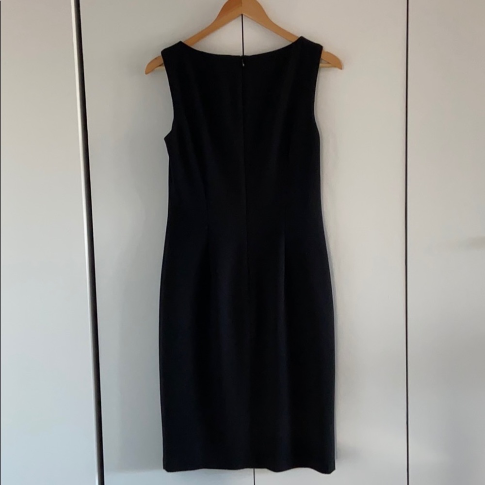 Black David Meister Cocktail Dress w/ Lace Details - Picture 3 of 12